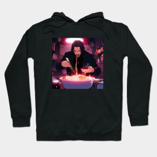 John wick eating with sticks Hoodie